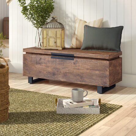 Dynamic Character, Basement Inspiration, Wood Trunk, Muebles Living, Storage Trunk, Blanket Chest, Warm Tone, Bedroom Bench, Wood Chest