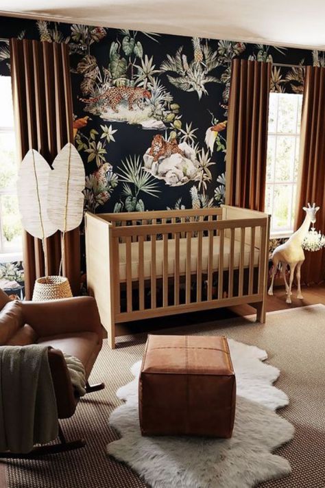 Ahead, we are rounding up the top modern nurseries making waves in 2022 to inspire your nursery design project. Baby Room Set, Dark Nursery, Modern Nursery Design, Modern Nursery Furniture, Safari Theme Nursery, Nursery Room Design, Baby Boy Room Nursery, Baby Room Inspiration, Nursery Modern