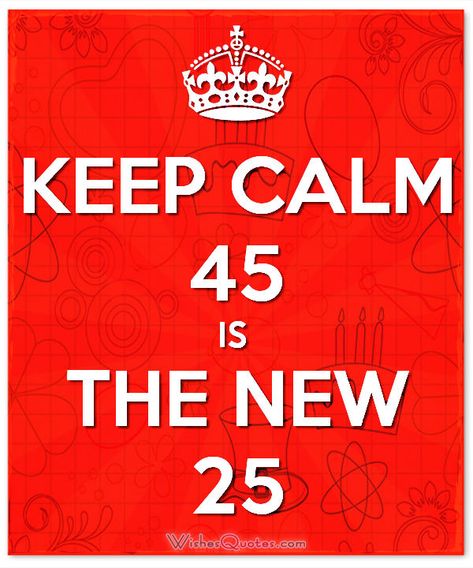 45 is the new 25 happy birthday Happy 45 Birthday Quotes, 45 Birthday, Birthday Msgs, Happy 45 Birthday, Doctor Birthday, 45th Birthday Gifts, Happy Birthday Wallpaper, 45th Birthday, Happy Birthday Wishes Cards