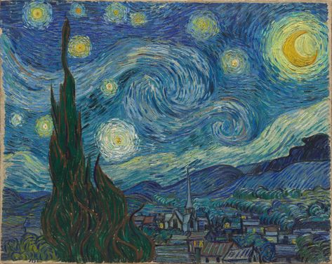 Vincent van Gogh. The Starry Night. Saint Rémy, June 1889 | MoMA Vincent Van Gogh, Van Gogh, Starry Night, Van, Art