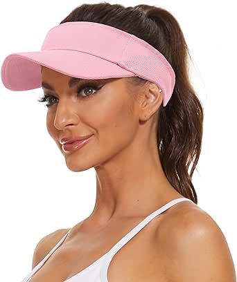 Zando Womens Visor Hats for Women Adjustable Beach Sun Visors for Women Sports Outdoor Unisex Golf Tennis Visor for Men Visors For Women, Summer Visor, American Flag Hat, Patriotic Hats, Womens Visor, Sun Visor Hat, Outdoor Cap, Cap Hats, Visor Hat