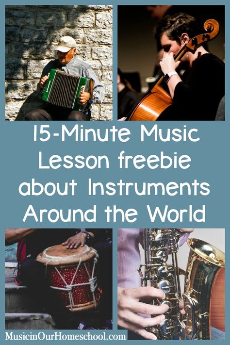 15-Minute Music Lesson About Instruments Around the World - Music in Our Homeschool Homeschool Music Curriculum, China Facts, Music Printables, Instrument Families, Homeschool Music, Music Lessons For Kids, Music Curriculum, Music Lesson Plans, Music Appreciation