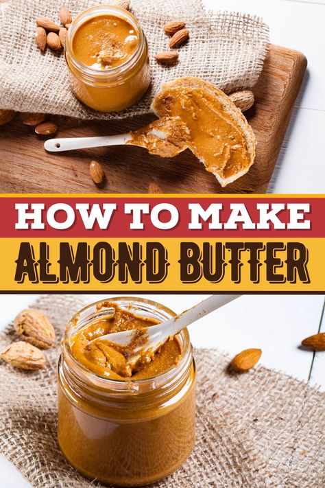 The ultimate life hack? Knowing how to make almond butter at home! With this easy, 5-ingredient recipe, you can make high-quality almond butter in no time! How To Make Almond Butter, Make Almond Butter, Almond Butter Recipe, Butter At Home, Homemade Almond Butter, Speed Foods, Homemade Nutella, 5 Ingredient Recipes, Cinnamon Almonds