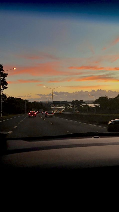 Motorway Aesthetic, Sunset Reflection, Sketches Doodles, Clouds Sunset, Sun Clouds, Art Sketches Doodles, Aesthetic Pretty, Chasing The Sun, Sky View