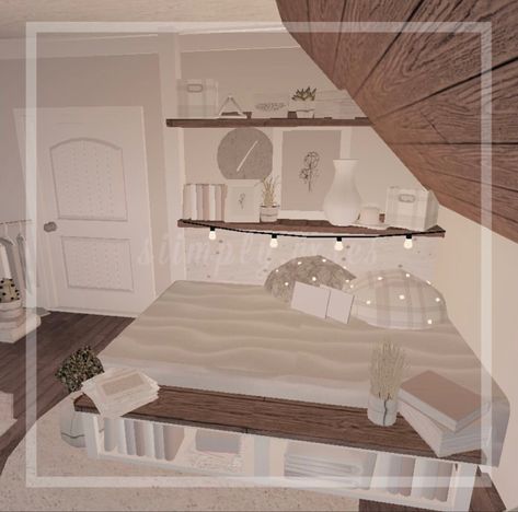 Bloxblug House, Roblox Houses, Bloxburg Interior, Codes Bloxburg, Bloxburg Bedroom, Flat Layout, Bloxburg Houses, Bloxburg Builds, Aesthetic Bedroom Ideas