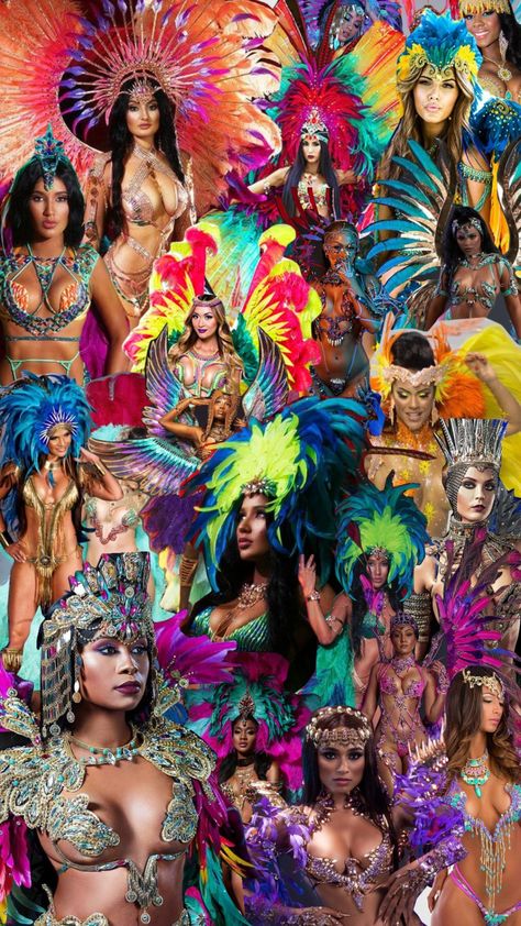 Trinidad and Tobago Carnival Rio Themed Party Outfit, Caribbean Carnival Aesthetic, Trinidad People, Trinidad And Tobago Carnival, Trinidad Carnival Costumes, Carnival Outfit, Trinidad Carnival, Caribbean Carnival, Carnival Costumes