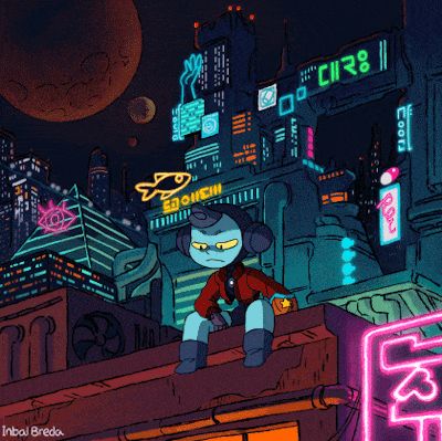 This one was hard to upload with Tumblr’s filesize restrictions… See a bigger/better quality version here! Art Cyberpunk, Animation Storyboard, Pixel Animation, City Cartoon, City Drawing, Cyberpunk Aesthetic, Cyberpunk City, Animation Tutorial, Cyberpunk Character