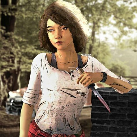 Clementine Twd Fanart, The Walking Dead Clementine, Clouis Twdg, Twd Clementine, Clementine Twd, Clementine Walking Dead, Twd Aesthetic, Clementine Art, Walking Dead Game