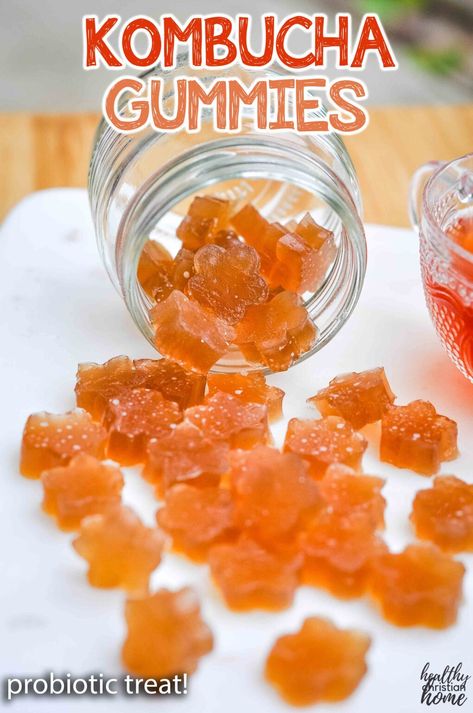 Kombucha Gummies, Kombucha Flavors Recipes, Healthy Gummies, Homemade Gummies, Kombucha Flavors, Grass Fed Gelatin, Kombucha Scoby, Homemade Kombucha, Kombucha Recipe