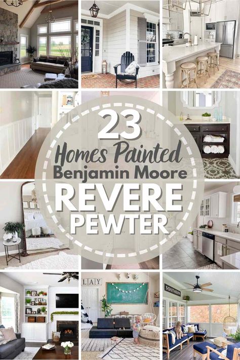 Revered Pewter Color Scheme, Reverse Pewter, Revere Pewter Bedroom, Revere Pewter Coordinating Colors, Revere Pewter Living Room, Revere Pewter Kitchen, Revere Pewter Paint, Bm Revere Pewter, Pewter Benjamin Moore