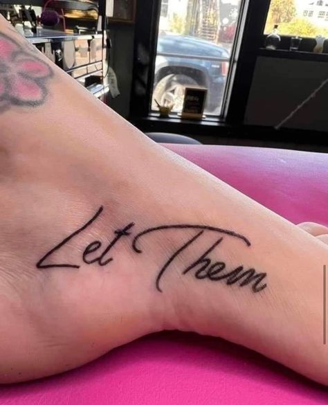 Everyone is allowed to have feelings Let Them Tattoo Fonts, Diy Birthday Surprise, Let Them Tattoo, Let It Go Tattoo, Meaningful Word Tattoos, Go Tattoo, The Crone, Simple Tattoos For Women, Mom Tattoo Designs