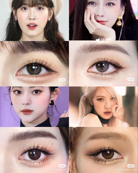 Kpop Idol Makeup Look, Kpop Idol Makeup, Idol Makeup, J Makeup, Almond Eye Makeup, Monolid Makeup, Pop Makeup, Evening Eye Makeup, Asian Makeup Tutorials