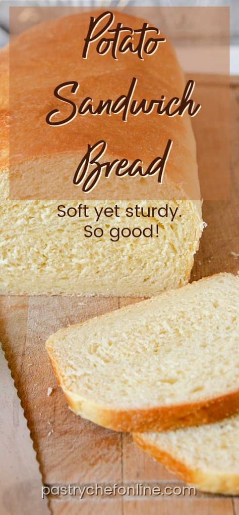 Sandwhich Bread, Butter Bread Recipe, Easy Bread Recipe, Homemade Sandwich Bread, Potato Sandwich, Sandwich Bread Recipe, Homemade Sandwich, Bread Soft, Sandwich Bread Recipes