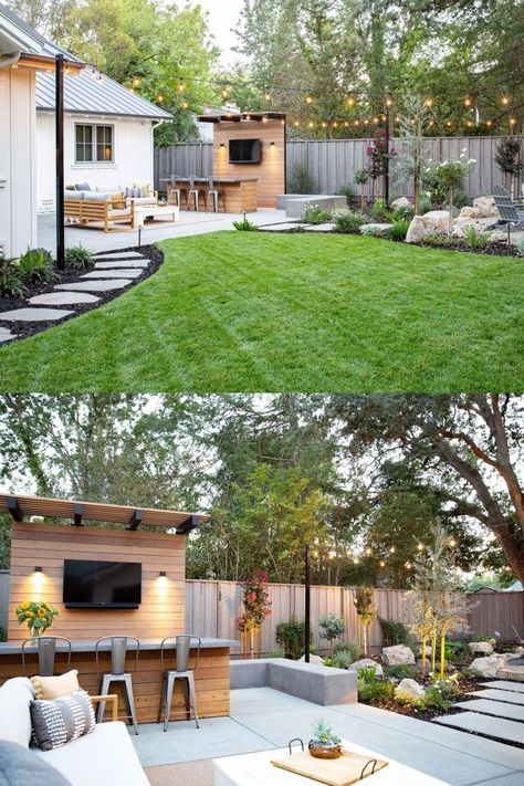 Do you want to improve the appearance of your front or back yard but are unsure where to begin? We've got your back! Take a peek at our landscaping ideas, renovations, and advice! Landscaping ideas | Landscape design | Landscaping | Backyard landscaping | Front yard landscaping | Gardening | Backyard oasis ideas Backyard Oasis Landscaping, Cabin Sauna, Modern Pergola Designs, Front Yard Patio, Gardening Backyard, Beach Backyard, Landscaping Backyard, Backyard Oasis Ideas, Backyard Beach