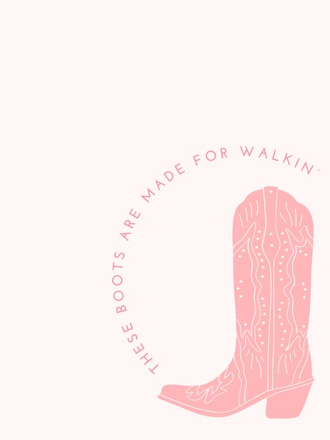 Pink Punchy Aesthetic, Cute Pink Art Aesthetic, Cowgirl Boot Graphic Design, Vintage Nashville Poster, Cowgirl Boot Background, Cowgirl Background Aesthetic, Cute Country Preppy Wallpapers, Zach Bryan Aesthetic Pink, Cowgirl Aesthetic Prints