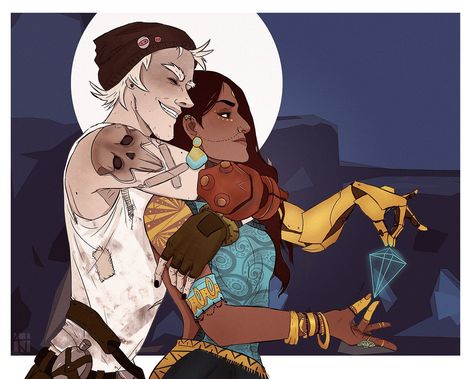 Symmetra x Junkrat Junkrat Fanart, Jamison Fawkes, Overwatch Comics, Character Moodboard, Amazing Drawing Ideas, Overwatch Drawings, Overwatch Comic, Overwatch Memes, Heroes Of The Storm