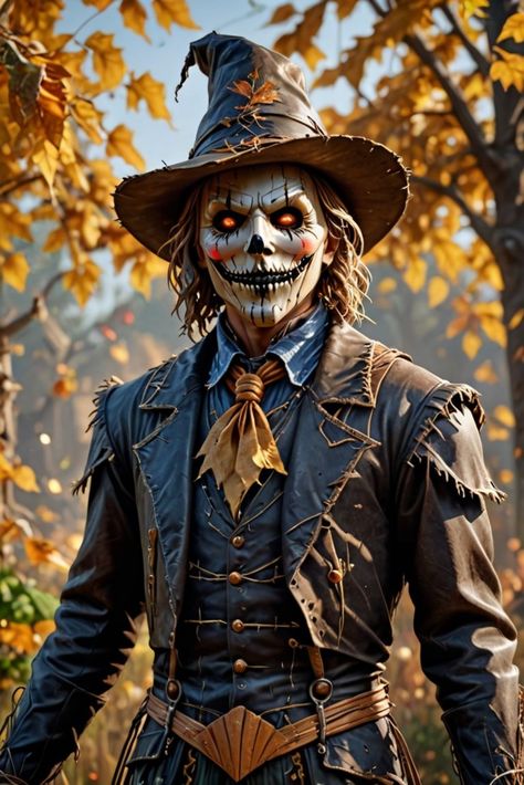 Goth Scarecrow, Evil Cowboy, Evil Scarecrow, Scary Scarecrow Costume, Scarecrow Diy, Scarecrow Cosplay, Scary Scarecrow, Scarecrow Makeup, Netflix Horror