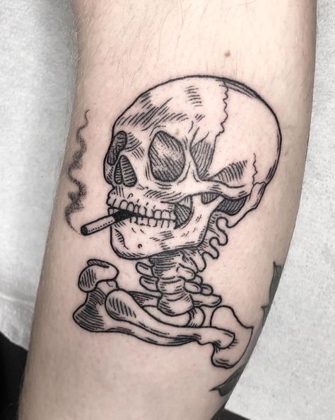 Van Gogh Tattoo, Small Skeleton, Black Line Tattoo, Neon Tattoo, Celestial Tattoo, Tattoo Outline Drawing, 1 To 100, Skeleton Tattoos, Fire Tattoo