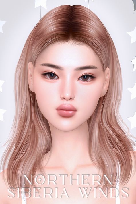 ✩ FEMALE NEW YEAR COLLECTION ✩ | Northern Siberia Winds on Patreon Sims 4 Cc Skin Tone Presets, Skin Tones Sims 4, Sims 4 Asian Makeup, Sims 4 Cc Skin Tones, Northern Siberia Winds, Female Lips, Sims 4 Cc Eyes, The Sims 4 Skin, Makeup Cc