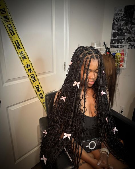 medium butt length boho knotless 😍😍 + human curls + accessories click link in bio to book or to purchase my ebook! 📍greenville sc #greenvillescbraider #greenvillescstylist #greenvillescnailtech #borabraids #goddesknotless #viral #explore #islandtwists #pickanddropbraids #mermaidbraids #cute #bohobraids Braids Hair Accessories, Pick And Drop Braids, Hair Accessories For Braids, Accessories For Braids, Boho Knotless, Cute Braided Hairstyles, Pretty Braided Hairstyles, Braids Hair, Boho Braids