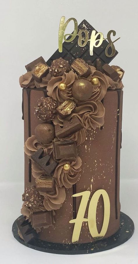 Cake For 70th Birthday, 70th Birthday Cake For Women, 70th Birthday Cake For Men, Pretty Cake Ideas, Cute Cake Decorating, Grandpa Birthday Cake, 60th Birthday Cake For Men, 65 Birthday Cake, 75 Birthday Cake