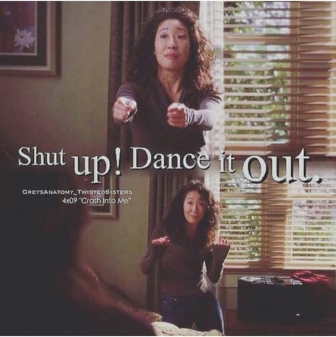 #friendshipquotes #friendship #quotes #greys #anatomy Meredith And Christina Dance It Out, Greys Anatomy Dance It Out, Dance It Out Greys Anatomy, Cristina Yang Quotes, Greys Quotes, Dance Problems, Christina Yang, Greys Anatomy Funny, Anatomy Quotes