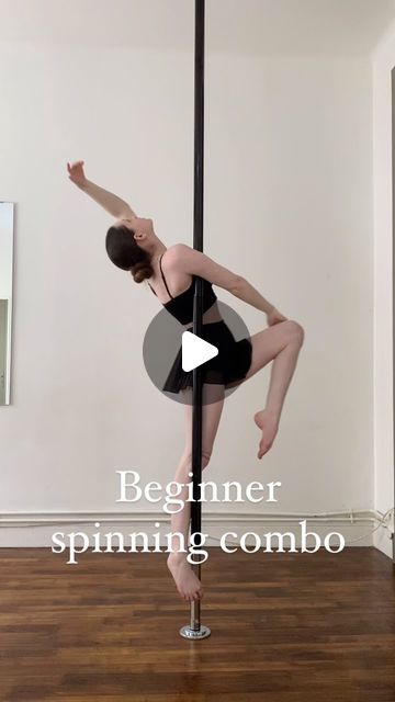 Tumett on Instagram: "Easy combo for all of my beginner polerinas 🩰🤍

#pole #poledance #dance #polerina #aerial #aerialist #poletuto #polecombo #polebeginnercombo" Beginner Pole Tricks, Pole Dance Beginner, Pole Dance Debutant, Pole Dance Poses, Pole Dancing Outfits, Pole Dancing For Beginners, Pole Dance Moves, Dance Hairstyles, Pole Dance