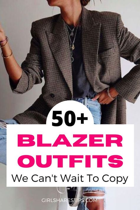 Blazer Smart Casual Women, Women’s Outfits With Blazers, Blazers And Jeans Womens, Trendy Blazers For Women, Jeans And Blazer Outfit Classy Chic, Jeans And Jacket Outfit Classy, Black Jacket Outfit Women Classy, Work Outfits With Blazers For Women, Boyfriend Blazer Outfit Dressy