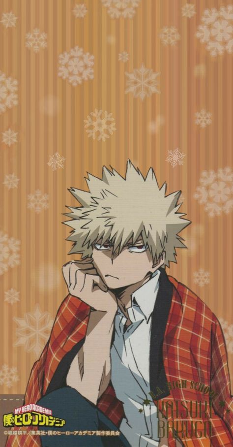 Mha Christmas Wallpaper, Bakugou Christmas, Christmas Wallpaper Anime, Christmas Mha, Christmas Bakugo Pfp, Christmas Bakugou, Bakugou Christmas Wallpaper, Bakugo Christmas, Mha Christmas