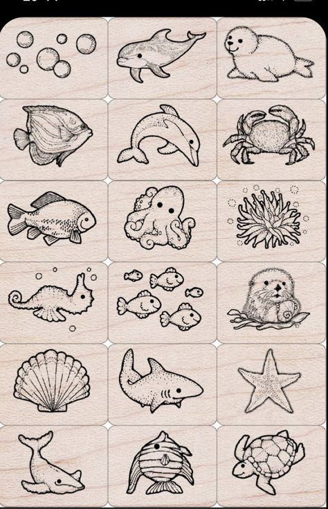 Sea Life Tattoos, Creatures Drawing, Sea Creatures Drawing, Animals Activities, Ocean Drawing, Tattoo Artist Tattoo, Sea Drawing, Sea Tattoo, Sea Life Art