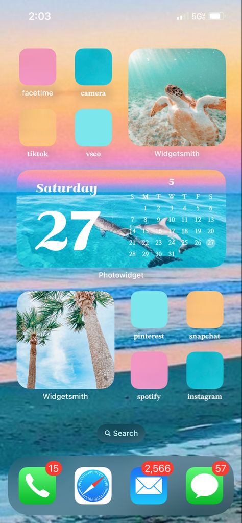 Summer Ipad Aesthetic, Cute Summer Homescreen Ideas, Preppy Home Screen Layout, Summer Phone Inspiration, Home Screen Summer Aesthetic, Beachy Ios Homescreen, Beachy Iphone Layout, Cute Summer Home Screens, Summer Ipad Homescreen