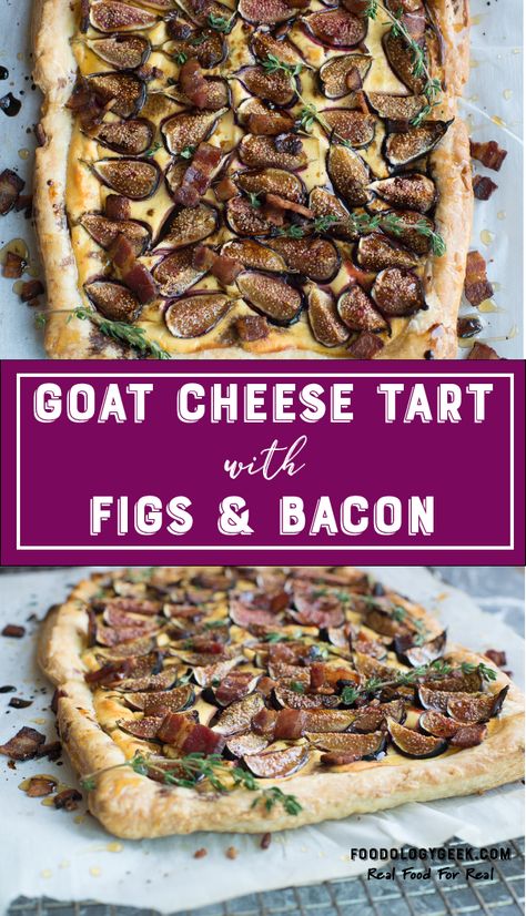 Fig And Goats Cheese Tart, Spinach Nutrition Facts, Lentil Nutrition Facts, Fig Tart, Goat Cheese Tart, Puff Pastry Tart, Cheese Tart, Cheese Tarts, Pastry Tart