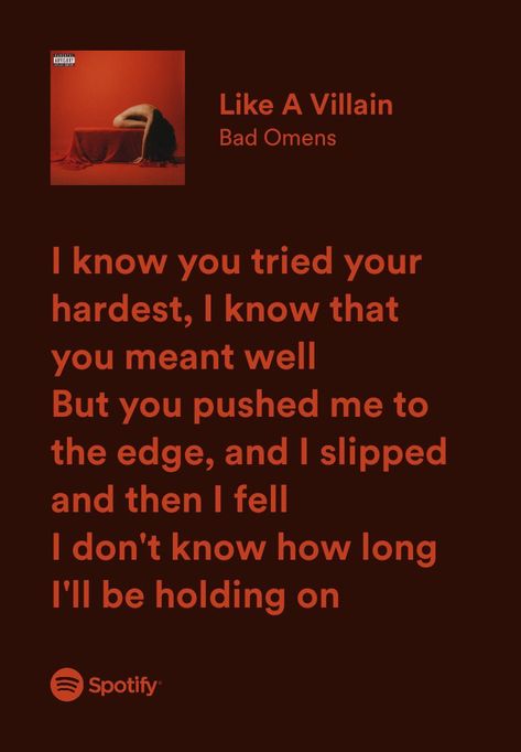 Bad Omens Just Pretend Lyrics, Bad Omens Song Lyrics, Like A Villain Bad Omens, Metal Song Lyrics, Bad Omens Lyrics, Band Backgrounds, Band Lyrics, Rock Music Lyrics, Metal Songs