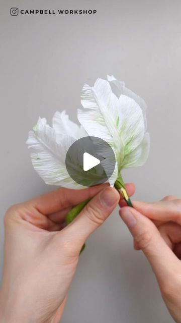 Paper Tulips, Crepe Paper Flowers Tutorial, Surprise Ball, Parrot Tulips, Handmade Paper Crafts, Have A Lovely Weekend, Crepe Paper Flowers, How To Make Paper Flowers, Paper Flower Tutorial