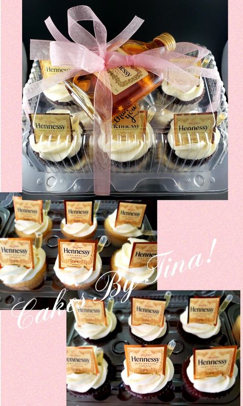 Hennessy Birthday Theme, Hennessy Cupcakes, Birthday Plans, Birthday Planning, Cupcake Ideas, Cake Decor, Cake Plates, Themed Cakes, Birthday Theme