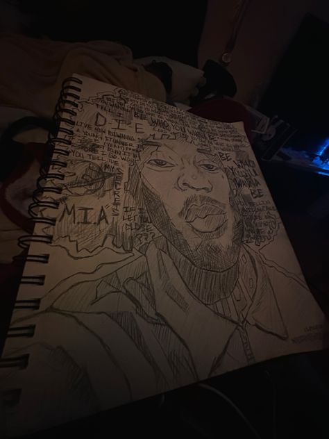 Brent Drawing, Brent Faiyaz Art Drawing, Brent Faiyaz Drawing Sketch, Drawings Of Brent Faiyaz, Brent Faiyaz Drawing, Brent Faiyaz Art, Brent Faiyaz Artwork, Wasteland Brent Faiyaz Painting, Mini Canvas