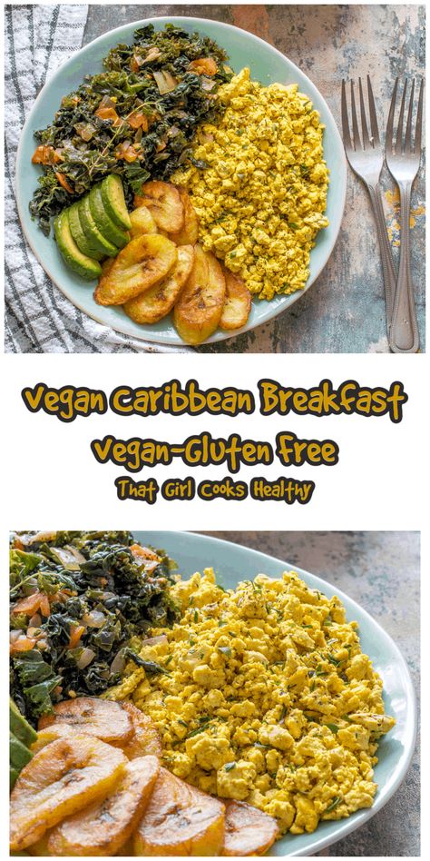 Rastafarian Food, Carribean Breakfast, Caribbean Vegan Recipes, Healthy Jamaican Breakfast, Healthy Caribbean Food, Vegan Carribean Food, Jamaican Plantain Porridge, Plantain Breakfast, Vegan Carribean Recipe