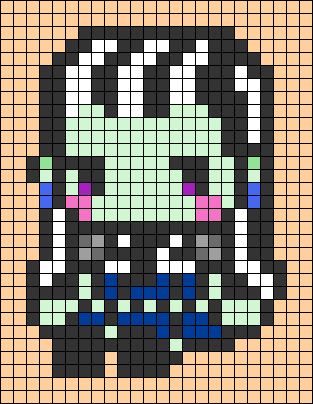 Alpha pattern #167711 Monster High Alpha Pattern, Undertale Alpha Pattern, Monster High Pattern, Monster High Frankie Stein, Monster High Frankie, Pokemon Pixel, Frankie Stein, Diy Perler Bead Crafts, Diy Perler Beads