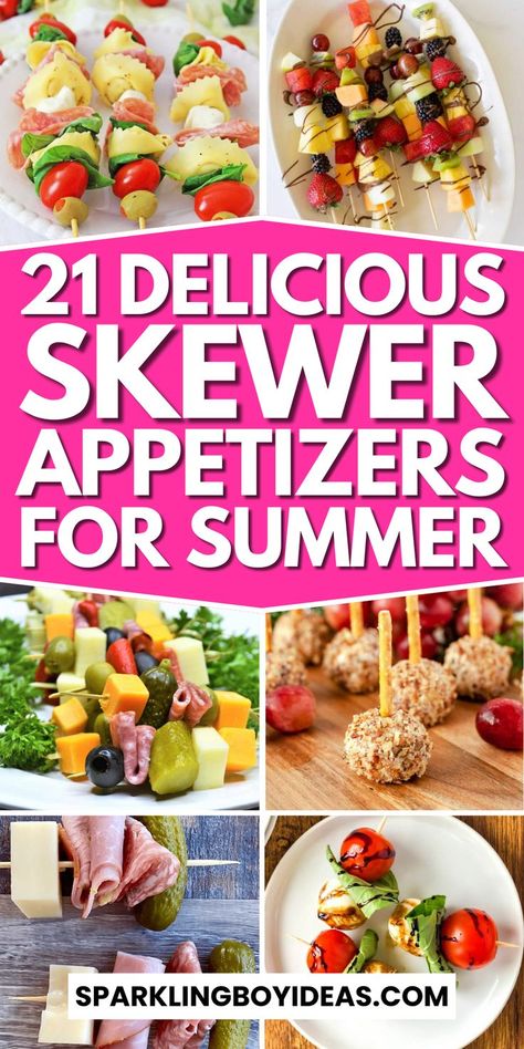 Skewer appetizers are perfect for any gathering. Discover easy skewer recipes, including party skewers, finger food skewers, and BBQ skewer ideas. Try healthy skewer appetizer recipes like veggie skewers and fruit skewers. Enjoy meat skewers, cheese skewers, and seafood skewers. These grilled skewer recipes are ideal for summer appetizers and holiday parties. Find quick skewer recipes, gourmet skewer appetizers, and skewer snacks for kids. These skewer appetizer ideas will impress your guests. Club Sandwich Skewers, Easy Fruit Skewers Party Ideas, Skewer Snacks, Skewer Recipes Cold, Appetizer Skewer Ideas, Skewered Appetizers Appetizer Ideas, Fruit And Cheese Skewers Appetizer Ideas, Kabob Ideas Appetizers, Salad On A Stick Appetizers Skewers