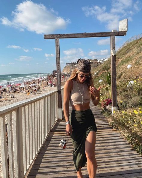 Bandana Outfit, Maja Malnar, Laid Back Outfits, Long Skirt Summer, Beachy Outfits, Bandana Style, Outfits Verano, Cute Summer Outfits, Estilo Boho