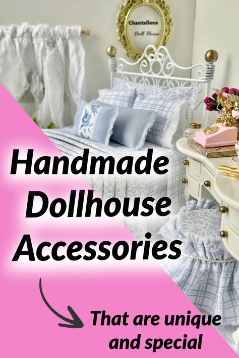 Best Unique Handmade Dollhouse Accessories – Artisan Shopper Doll Furniture Tutorial, Dollhouse Furniture Tutorials, Dollhouse Decorating, Modern Dollhouse Furniture, Miniature Dollhouse Accessories, Handmade Dollhouse, Dollhouse Tutorials, Dollhouse Miniature Tutorials, Doll Furniture Diy