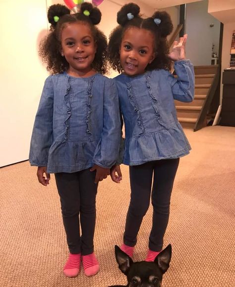 ✨ Go follow @blackgirlsvault for more celebration of Black Beauty, Excellence and Culture♥️✊ Mcclure Twins, Braid Hairstyles For Kids, Baby Gril, Twin Baby Girls, Black Afro, Pick A Seat, Beautiful Black Babies, Cute Twins, Twin Outfits