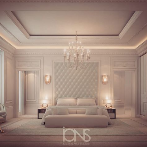 Contrast Bedroom, Modern Classic Bedroom, Classic Bedroom Design, Ions Design, Sitting Room Design, Interior Design Contemporary, Interior Design Dubai, Bedroom Christmas, Classy Bedroom