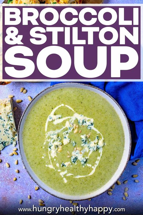 Broccoli And Stilton Soup, Stilton Soup, Slow Cooker Broccoli, Homemade White Bread, Creamy Broccoli, Instant Pot Soup Recipes, Healthy Sandwiches, Soup Recipes Slow Cooker, Vegetarian Soup