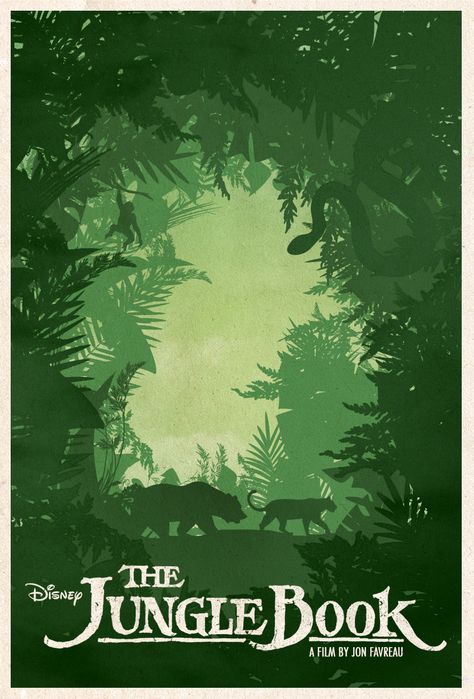 The Jungle Book Illustration, The Jungle Book Art, Jungle Book Illustration, Jungle Book Art, Tropical Jungle Illustration, Jungle Book Poster, The Jungle Book 2016, Jungle Book 2016, Jungle Poster