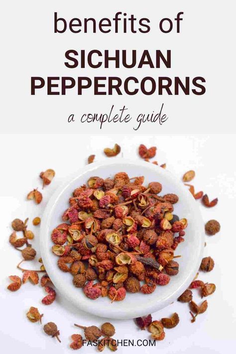 A Pinterest pin featuring a variety of Sichuan peppercorns with informative text. The image showcases the nutritional benefits, versatile uses, and tips on buying and storing Sichuan peppercorns. Perfect for anyone looking to add a flavorful kick to their cooking. #SichuanPeppercorns #SpiceGuide #CookingTips Pepper Benefits, Sichuan Peppercorn, Best Kitchen Knives, Cooking Game, Cooking 101, Healthy Blood Sugar Levels, Cooking Games, How To Store, The Himalayas