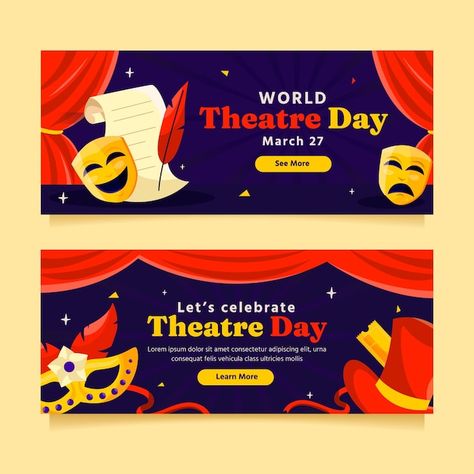 Theatre Elements, World Theatre Day, Team Banner, Cinema Theatre, Theatre Shows, Vector Hand, Lets Celebrate, Stamp Design, Girl Scouts