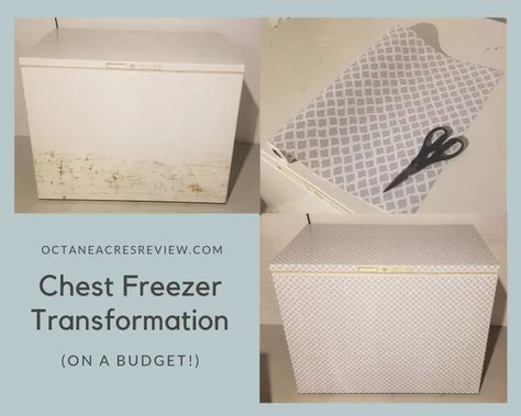 Vinyl Wrap Chest Freezer, Chest Freezer Cover Ideas, Laundry Room Ideas Small Space, Chest Freezer, Small Laundry Rooms, Basement Remodel, Doing Laundry, Utility Rooms, Utility Room