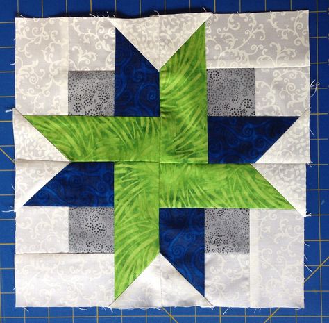 Ribbon Star quilt block | Sue | Flickr Ribbon Quilt Block, Ribbon Star Quilt Block Free Pattern, Friendship Star Quilt Pattern, Ribbon Star Quilt Block, Ribbon Star Quilt, Ribbon Star, Ribbon Quilt, Half Square Triangle, Star Quilt Blocks