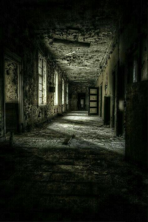 Creepy Places, Abandoned Asylums, The Asylum, Creepy Images, Abandoned Hospital, Scary Places, Peeling Paint, Haunted Places, Dark Places